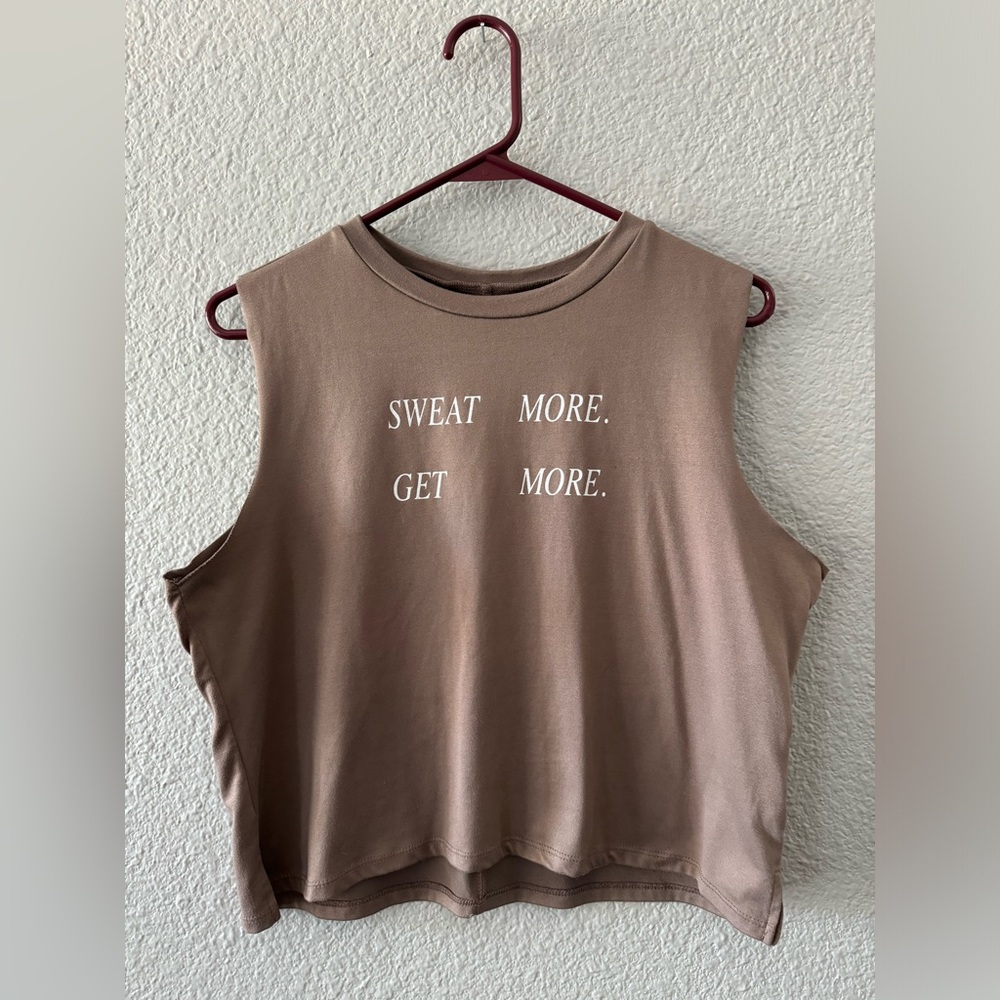 Lovers of hYOUmanity “Sweat More Get More” Gym Top